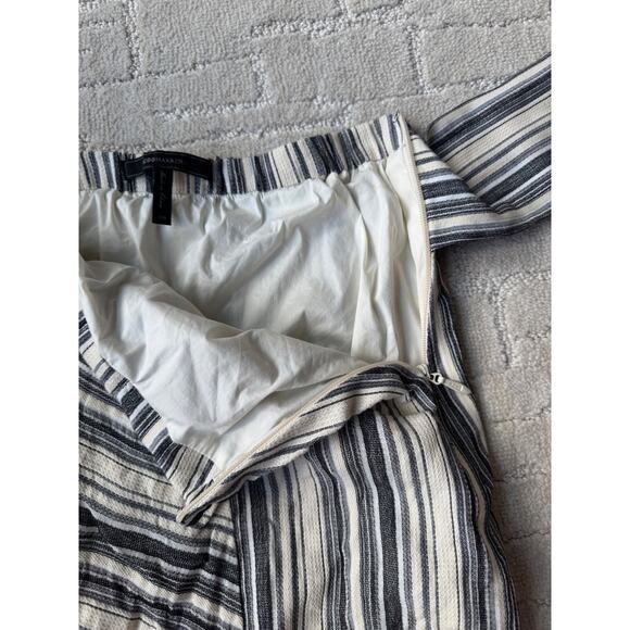 BCBG MAXAZRIA Striped Maxi Wrap Skirt Lined - Picture 8 of 8